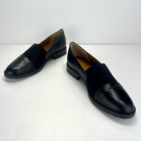 📌SOLD📌 NATURALIZER DUAL ACTION FOAM BLACK LEATHER LOAFERS🆕 - Picture 4 of 14